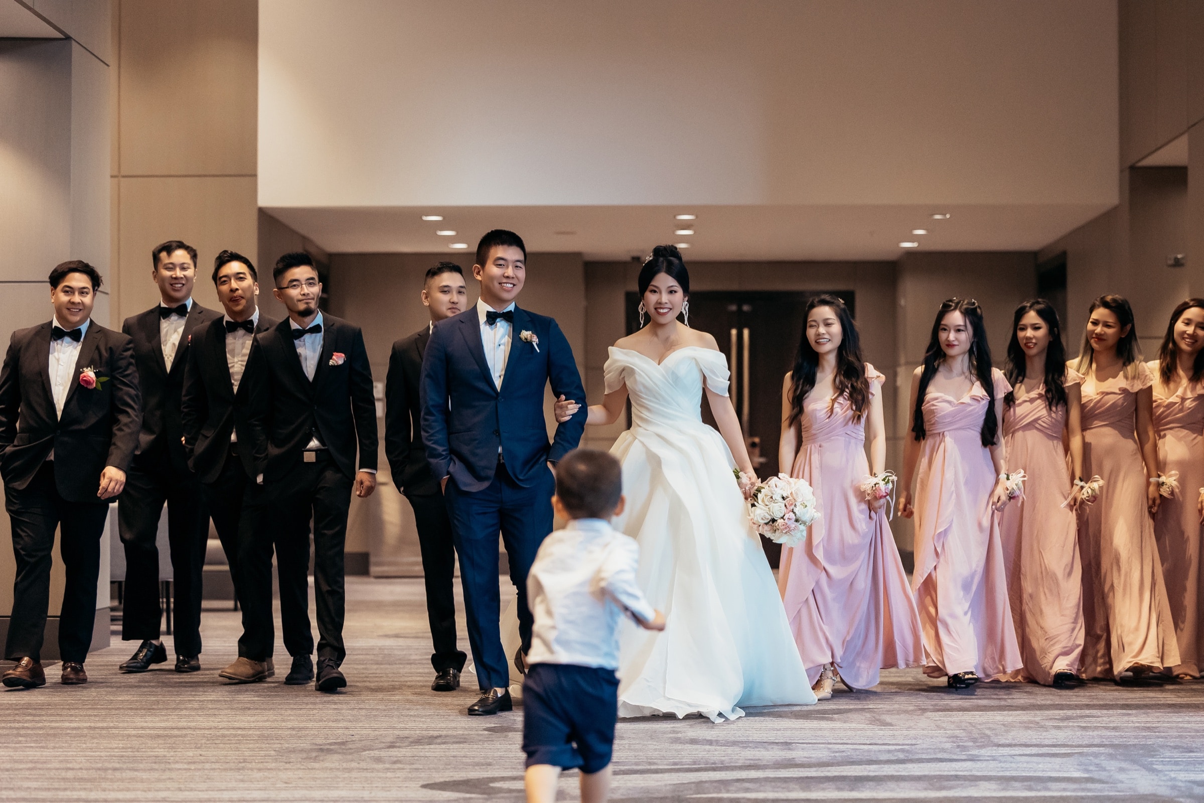 The full bridal party