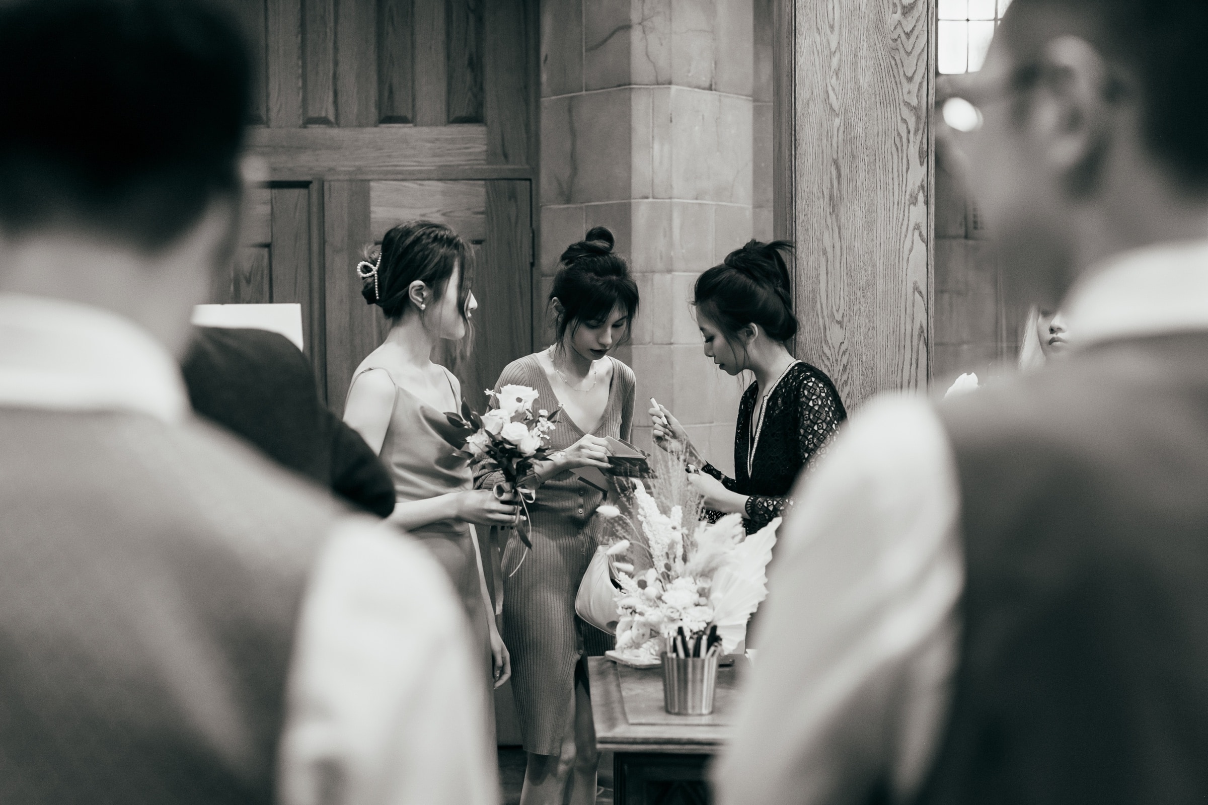 The ceremony in the Gothic chapel