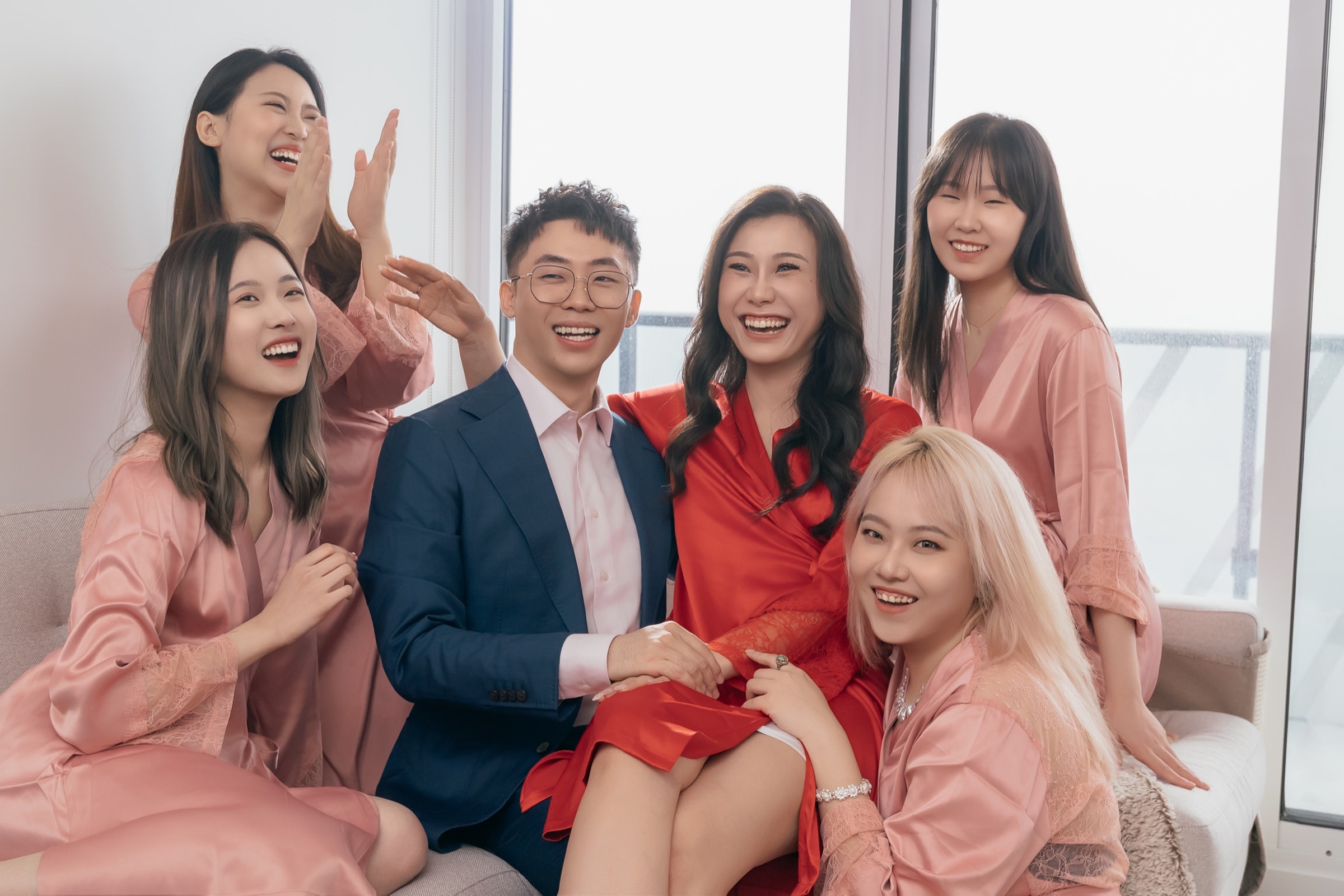 A family group portrait