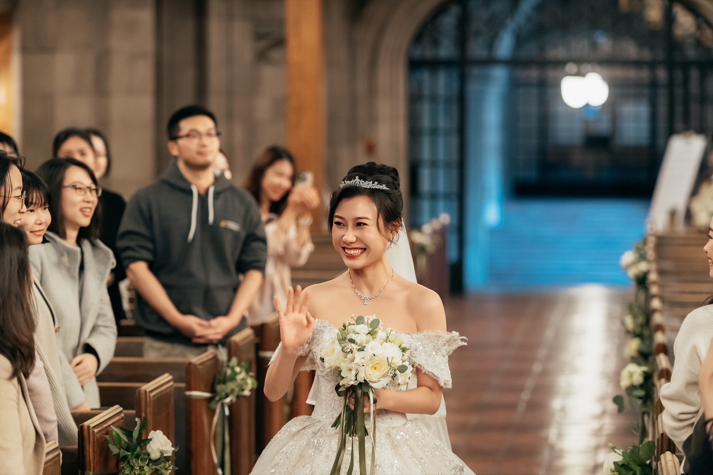 A ceremony moment with family