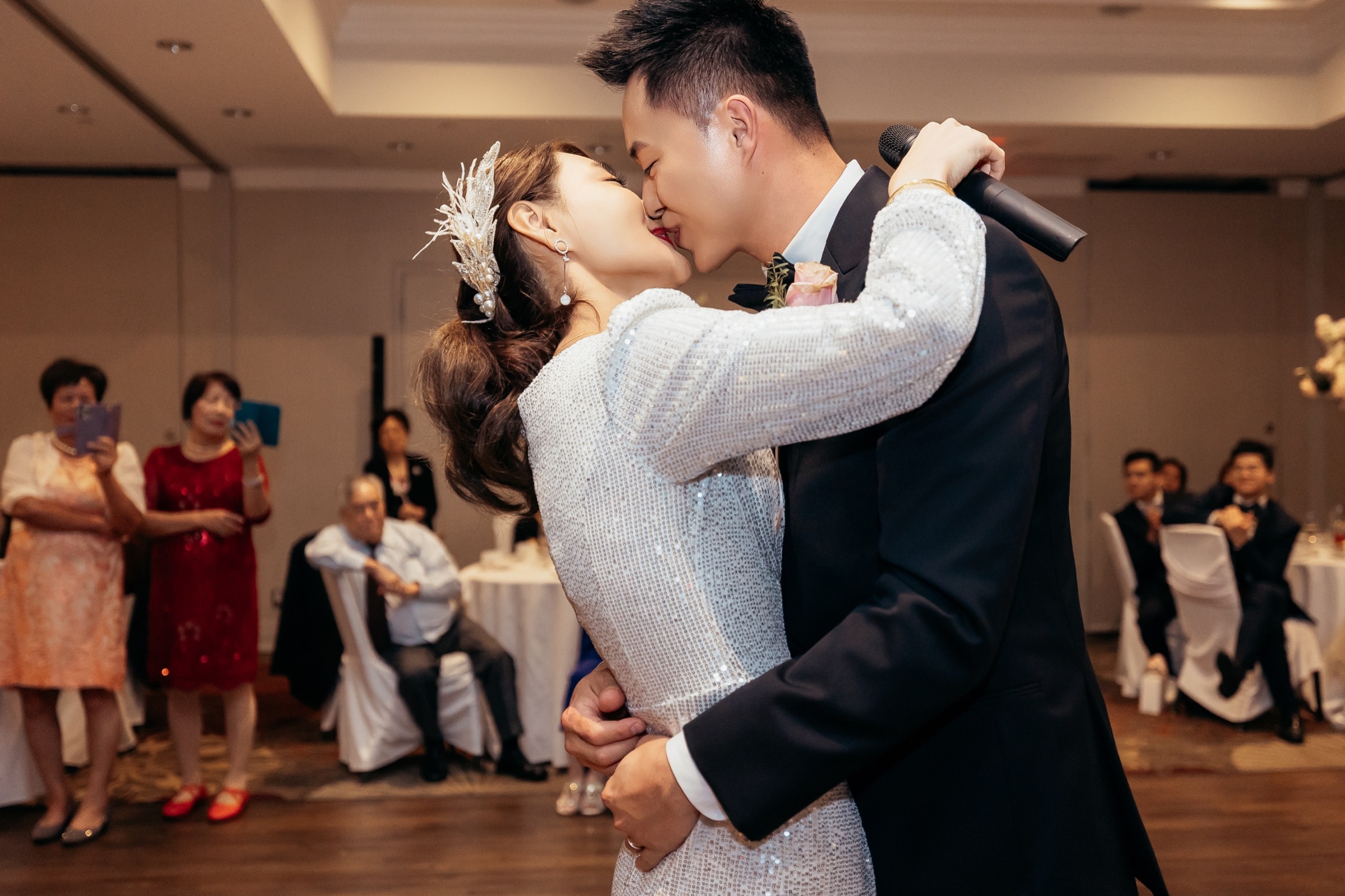 The couple's first dance