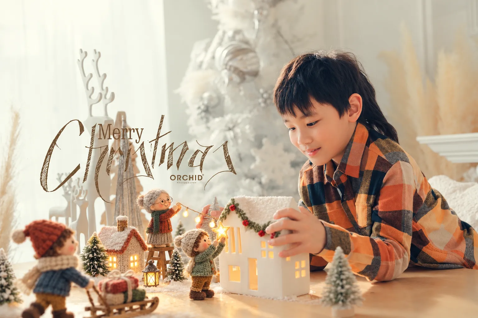 AI dreamy edit sample: knitted toys theme
