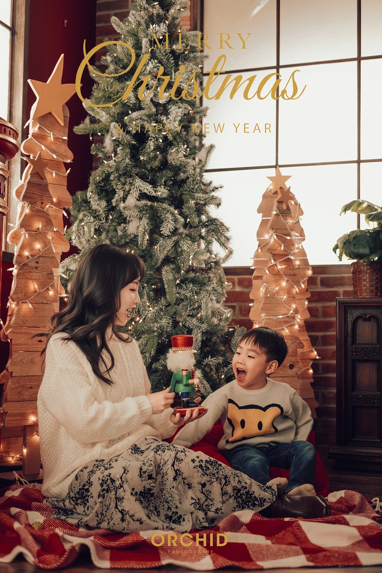 Christmas Wonder — a mother and son by the window