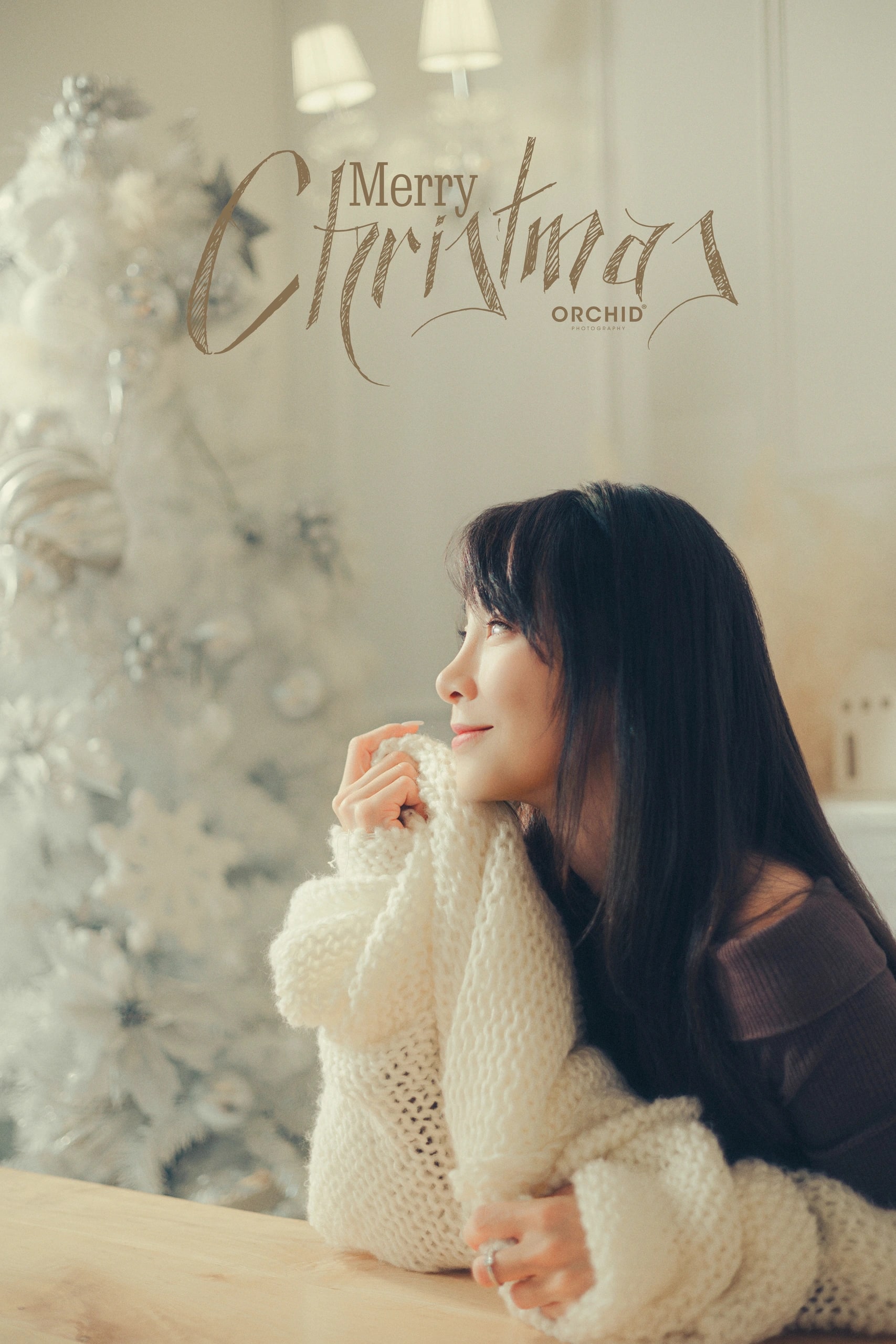 Winter Whispers — a family of three at the wooden table