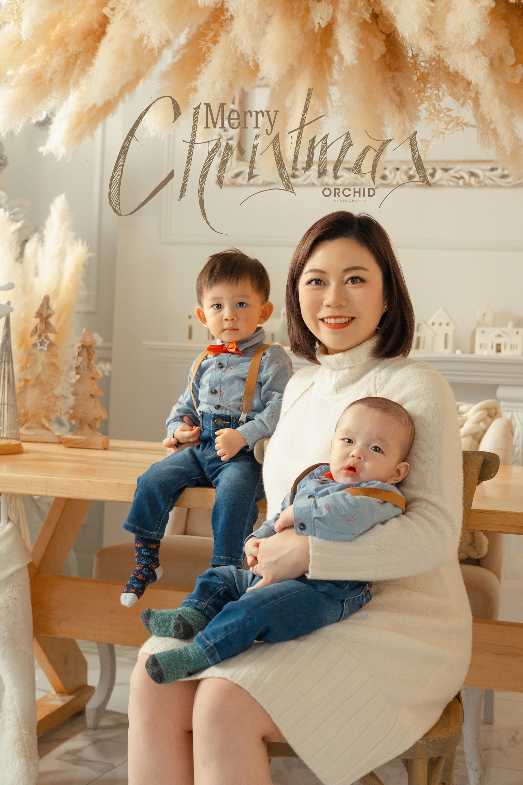 Winter Whispers — a mother and her two little ones