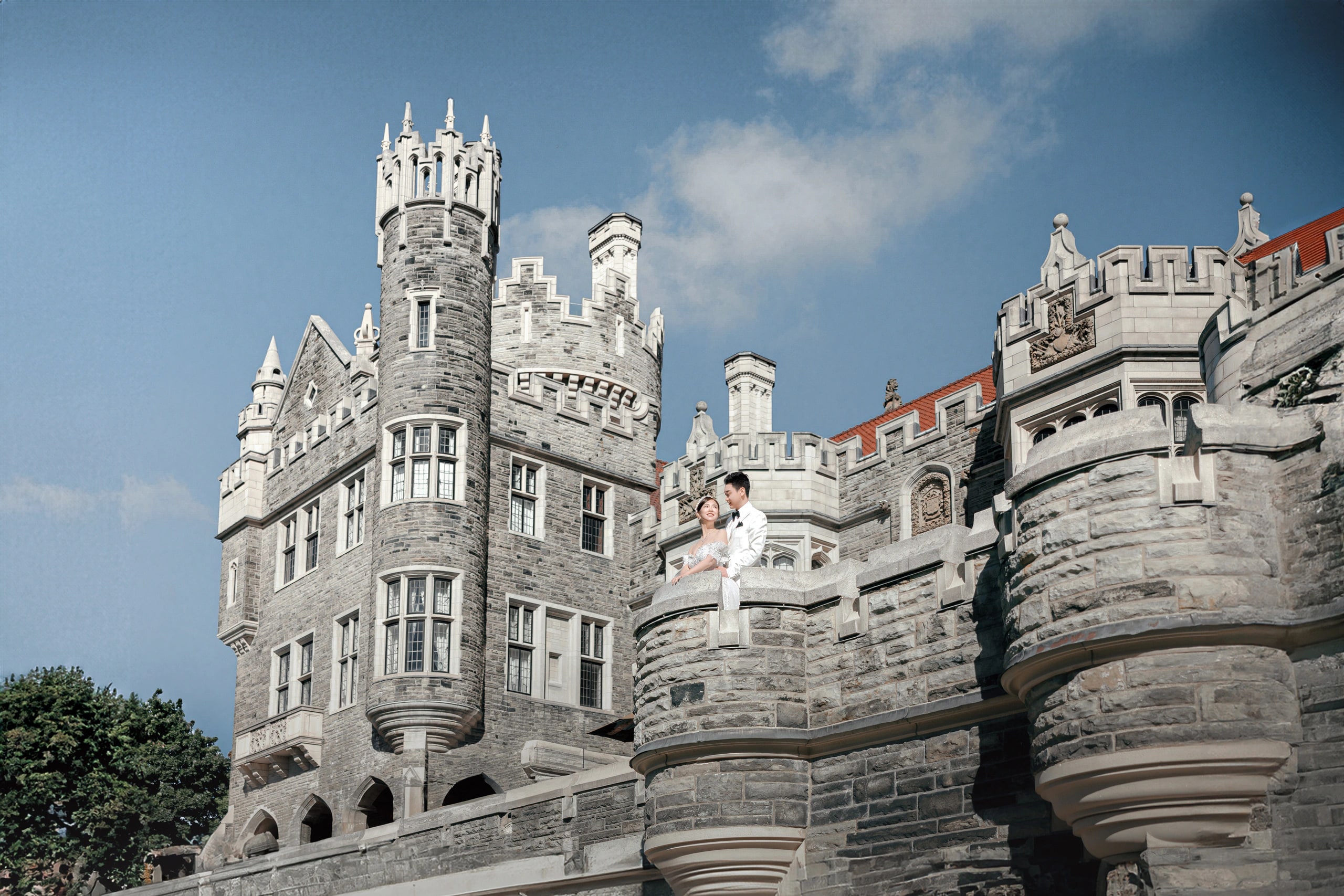 Orchid's pre-wedding session at Casa Loma, Toronto