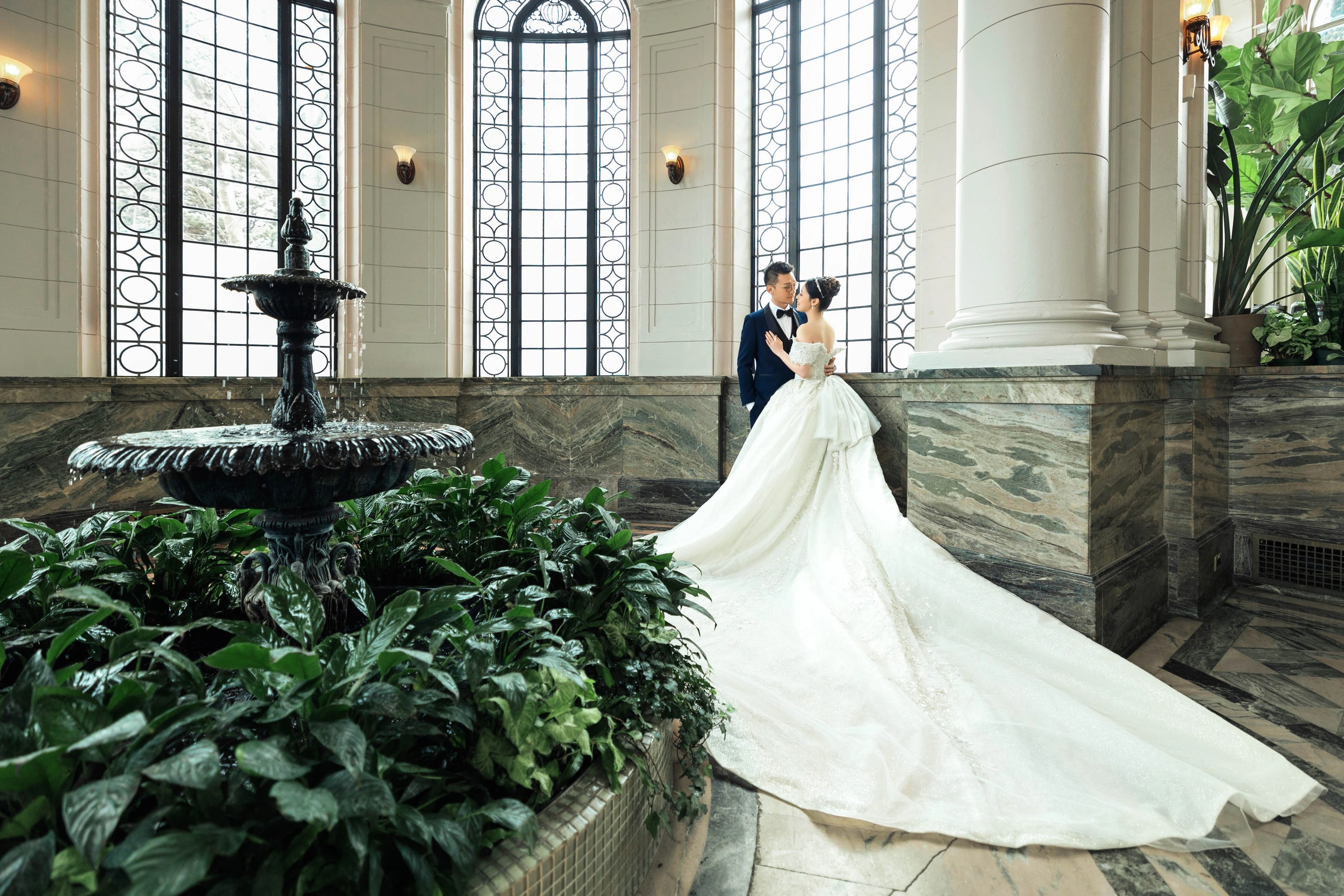 Orchid's pre-wedding session at Casa Loma, Toronto
