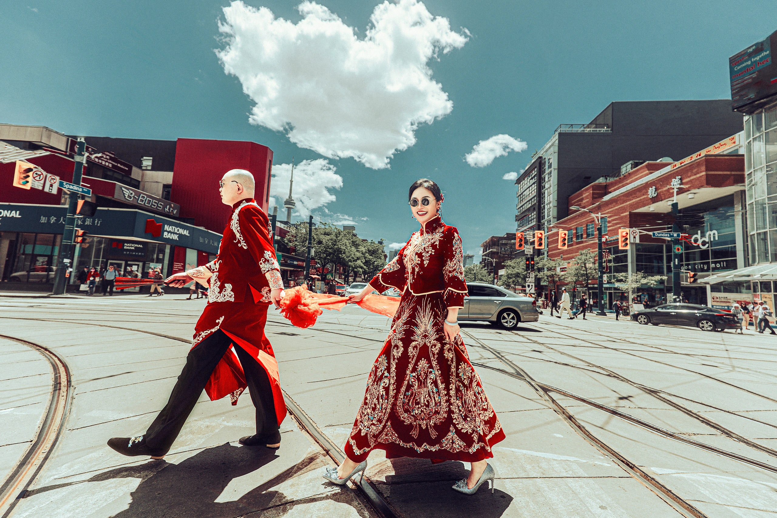 Orchid pre-wedding session — Urban Oriental studio set
